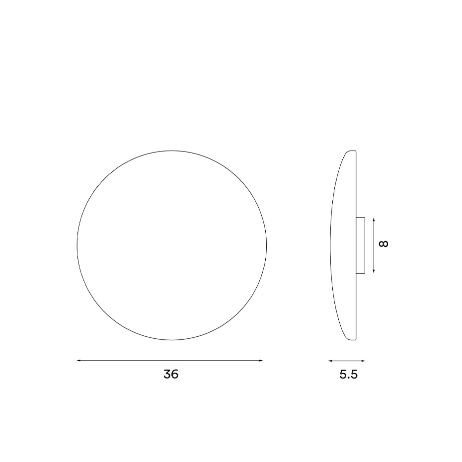 Glint Vägglampa White