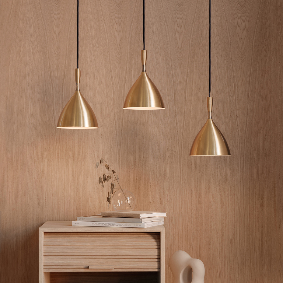 Dokka Pendel Brushed Brass
