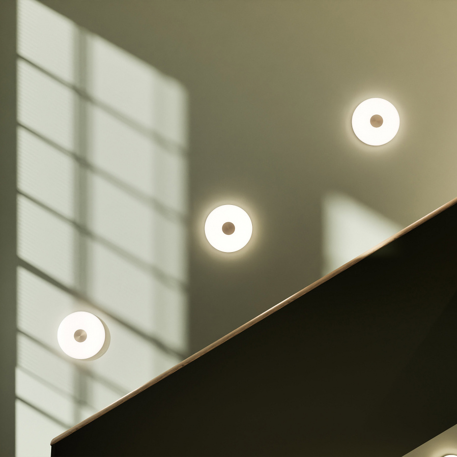 Glint Vägglampa Glass Opal White
