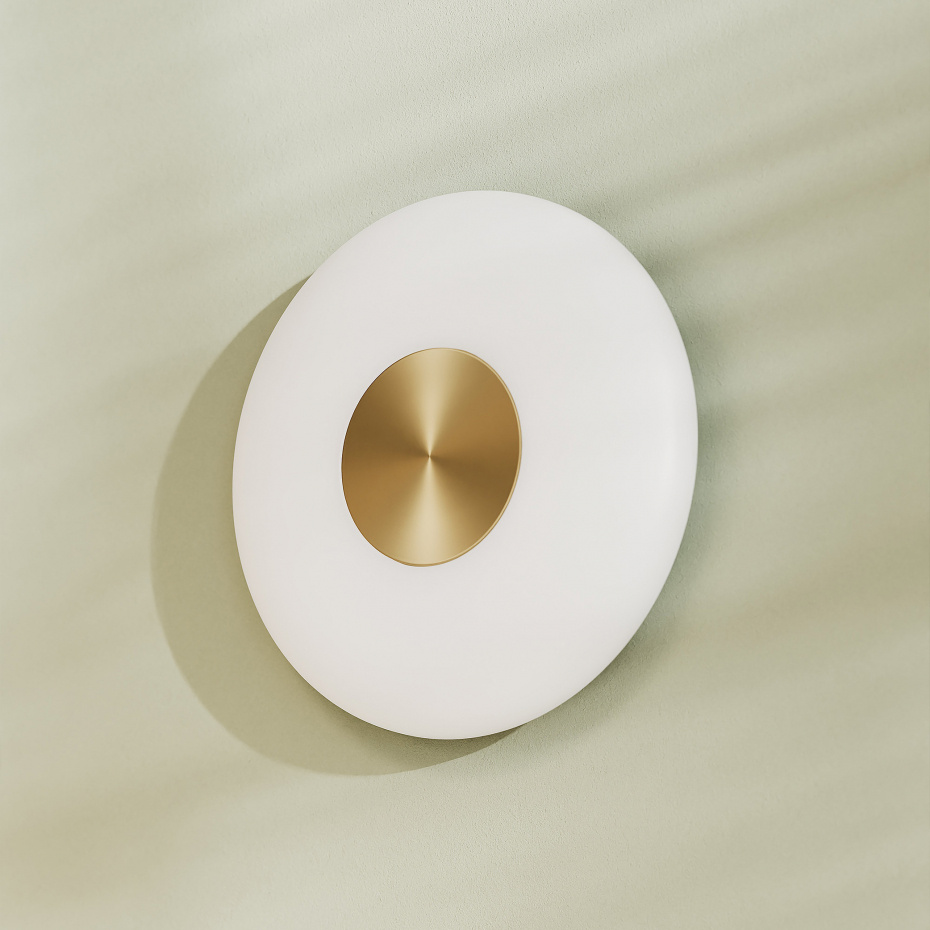 Glint Vägglampa Glass Small Opal White