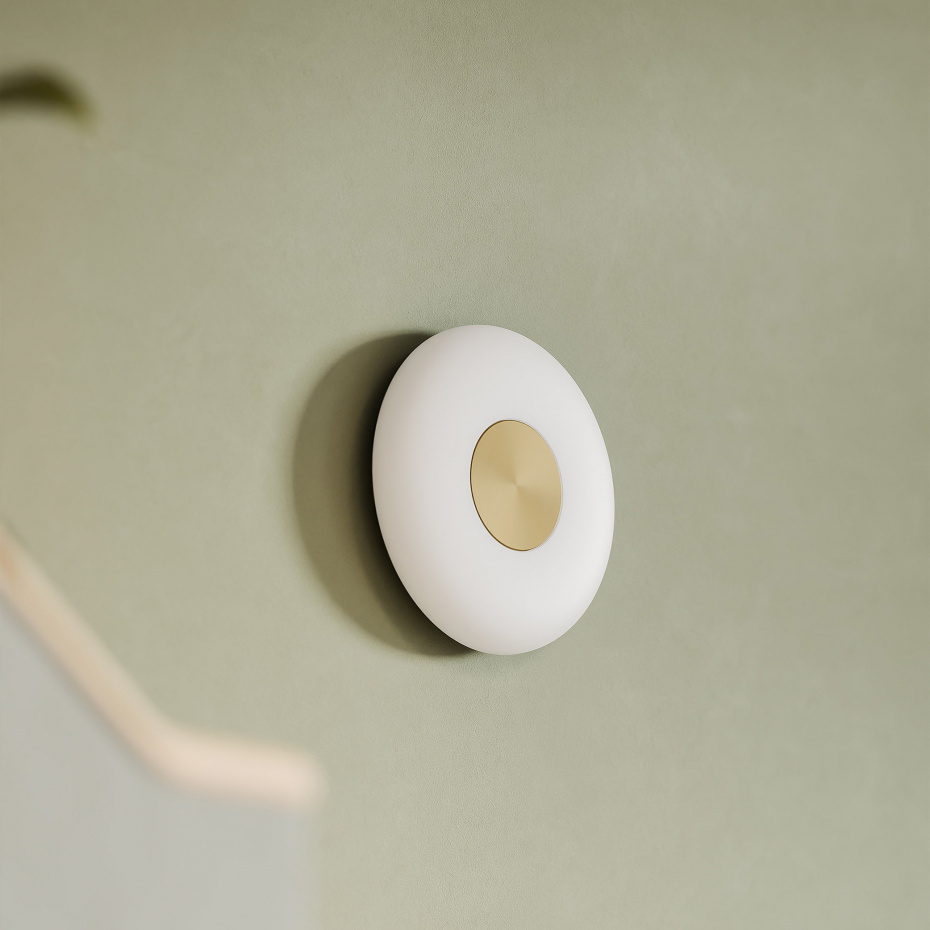 Glint Vägglampa Glass Small Opal White