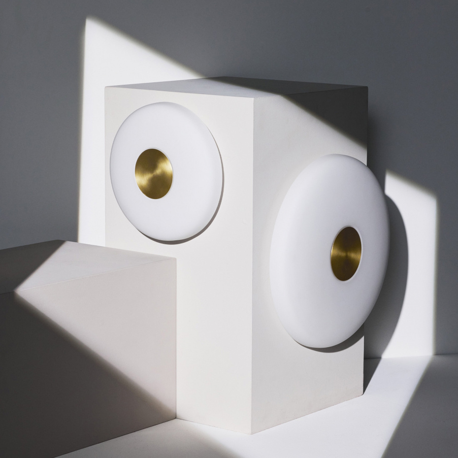 Glint Vägglampa Glass Small Opal White