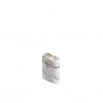 Monolith Candle Holder Medium Mixed White Marble Monolith Candle Holder Medium Mixed White Marble