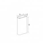 Monolith Candle Holder Medium Mixed White Marble Monolith Candle Holder Medium Mixed White Marble