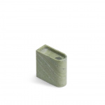 Monolith Candle Holder Low Mixed Green Marble Monolith Candle Holder Low Mixed Green Marble