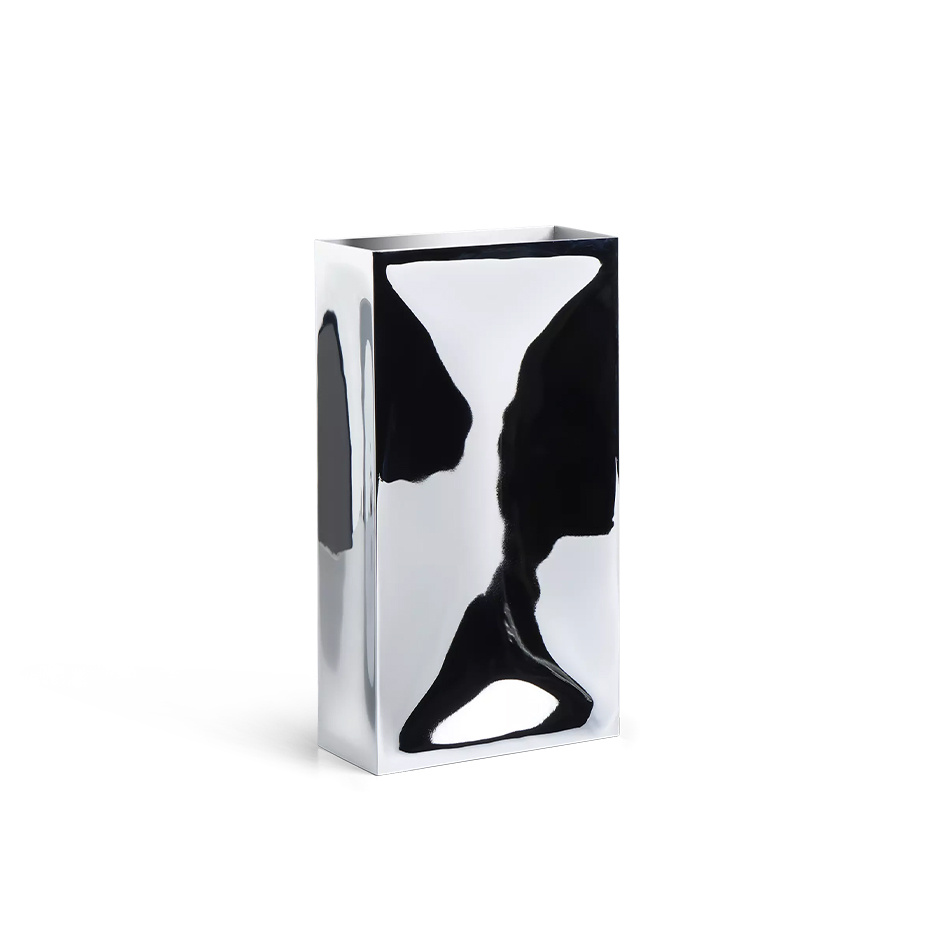 Into Vase Mirror Steel