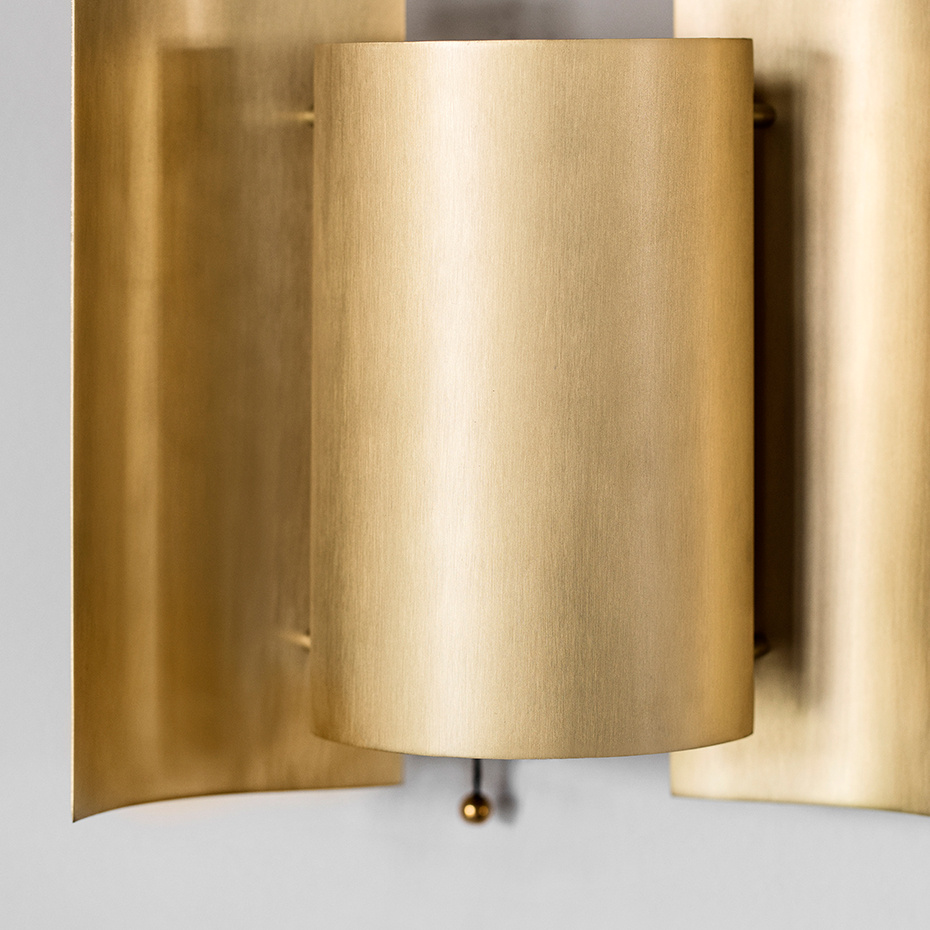 Butterfly Vägglampa Brass