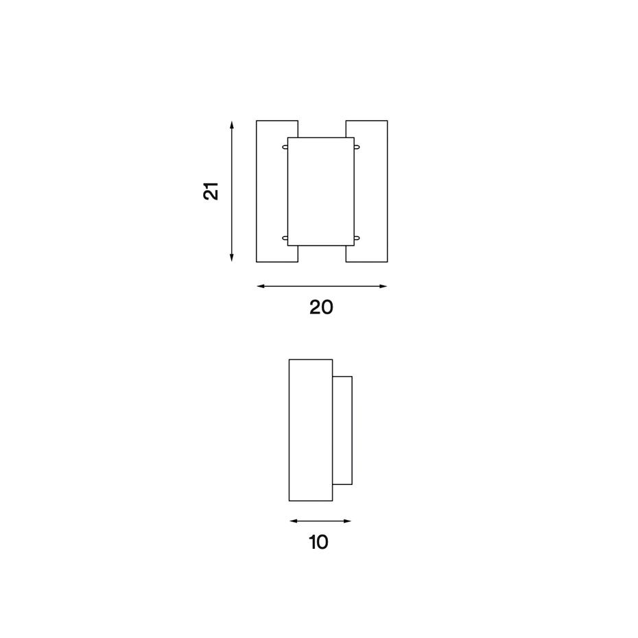Butterfly Vägglampa Aluminium