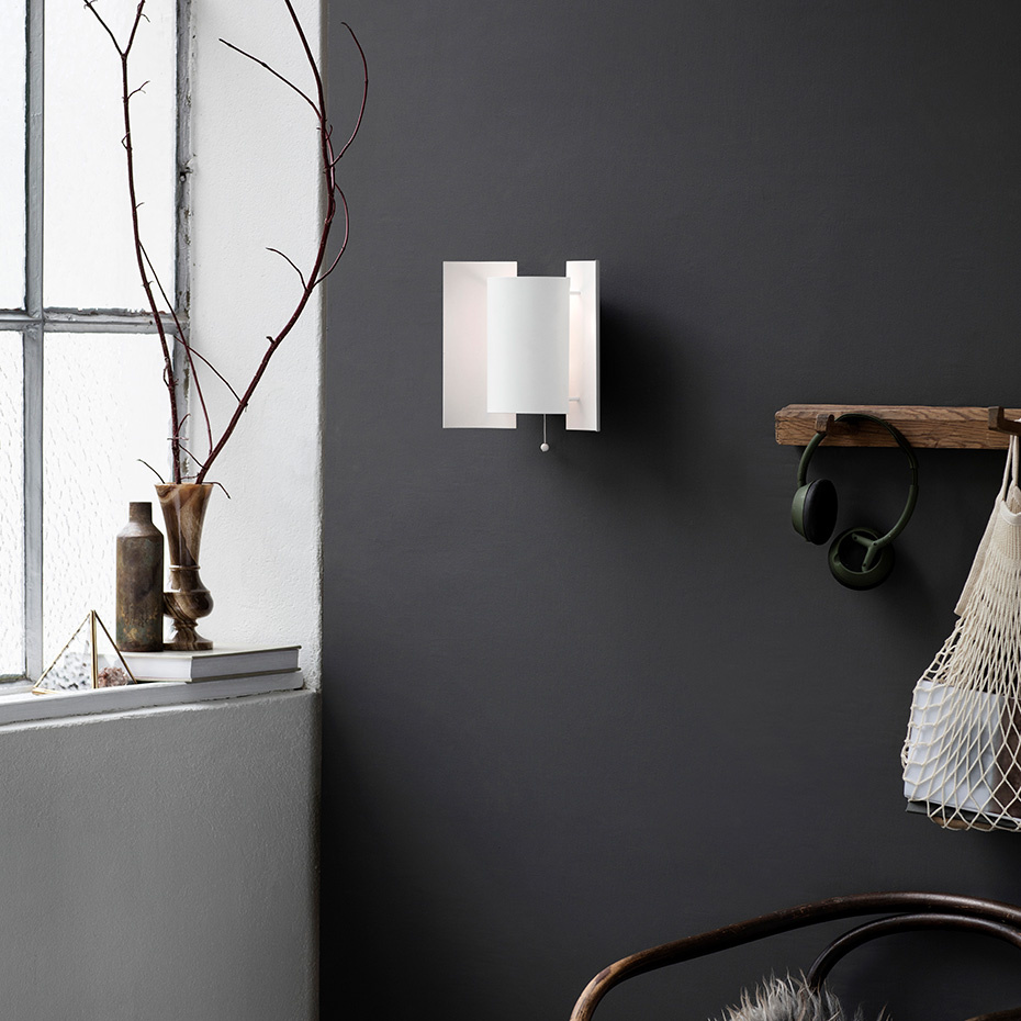 Butterfly Vägglampa Matt White