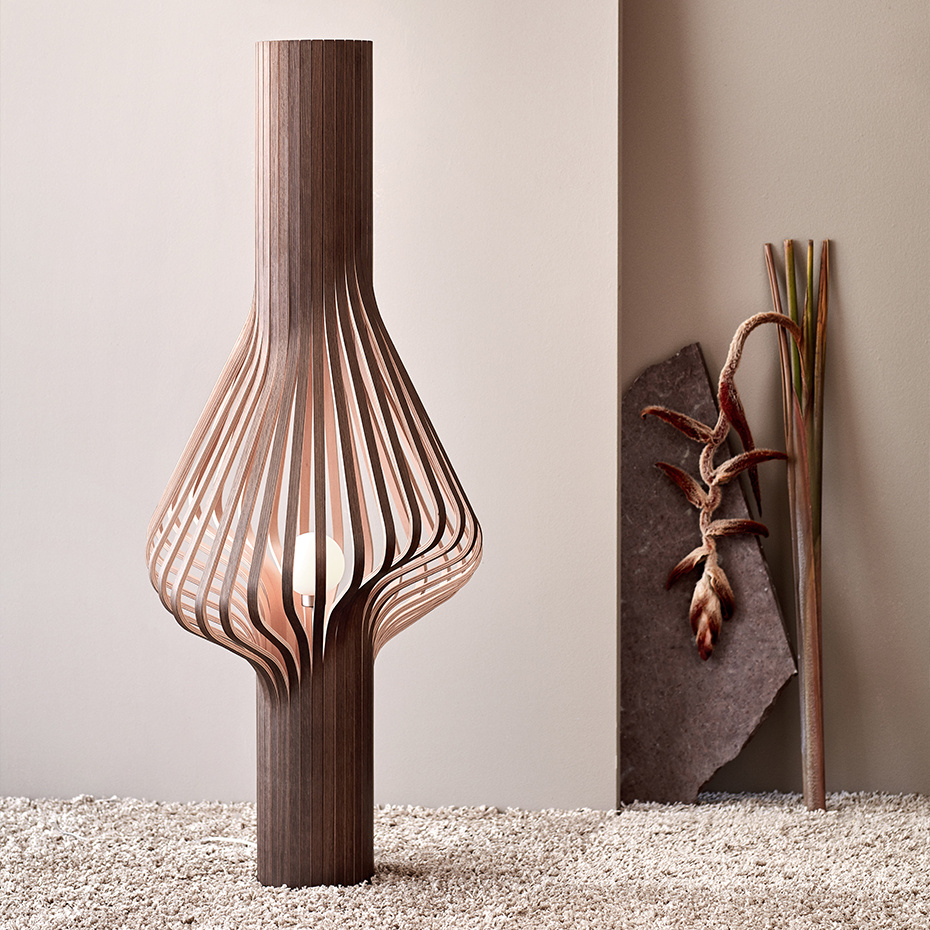 Diva Golvlampa Smoked Oak
