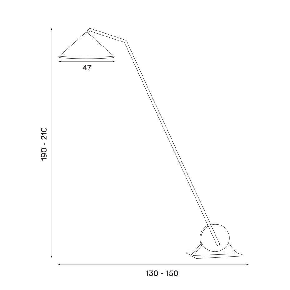 Gear Golvlampa Black