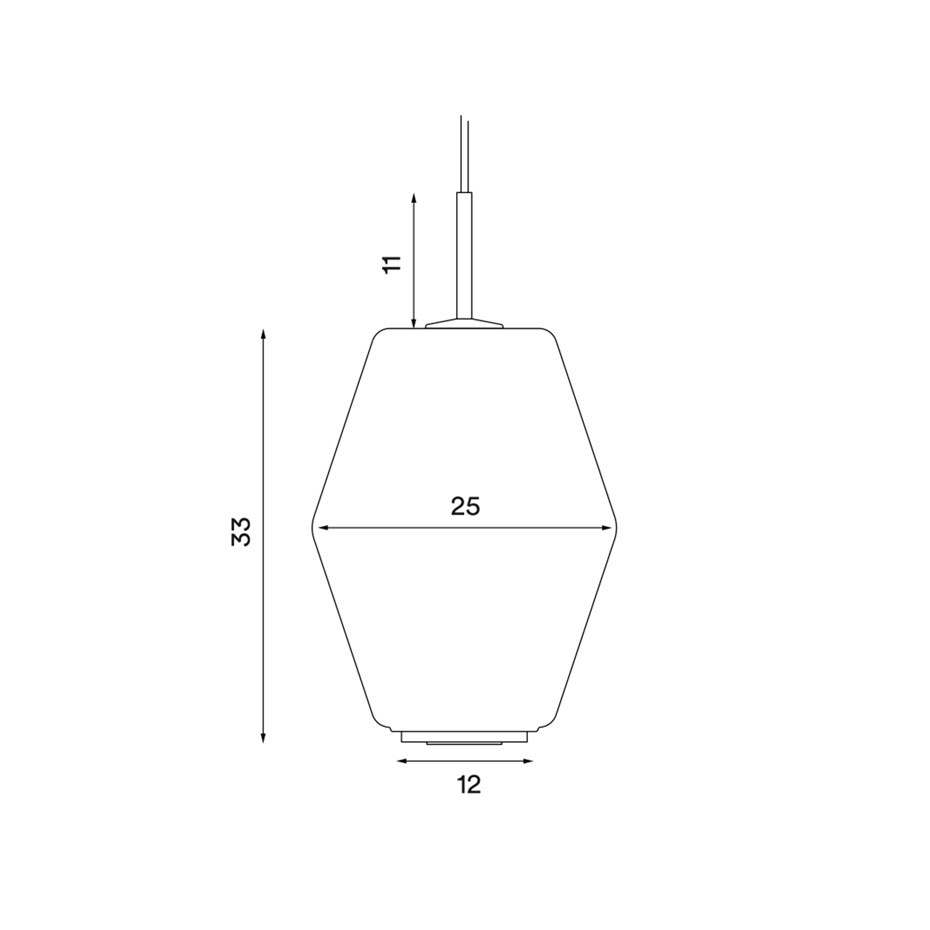 Dahl Pendel Large Brass Matt