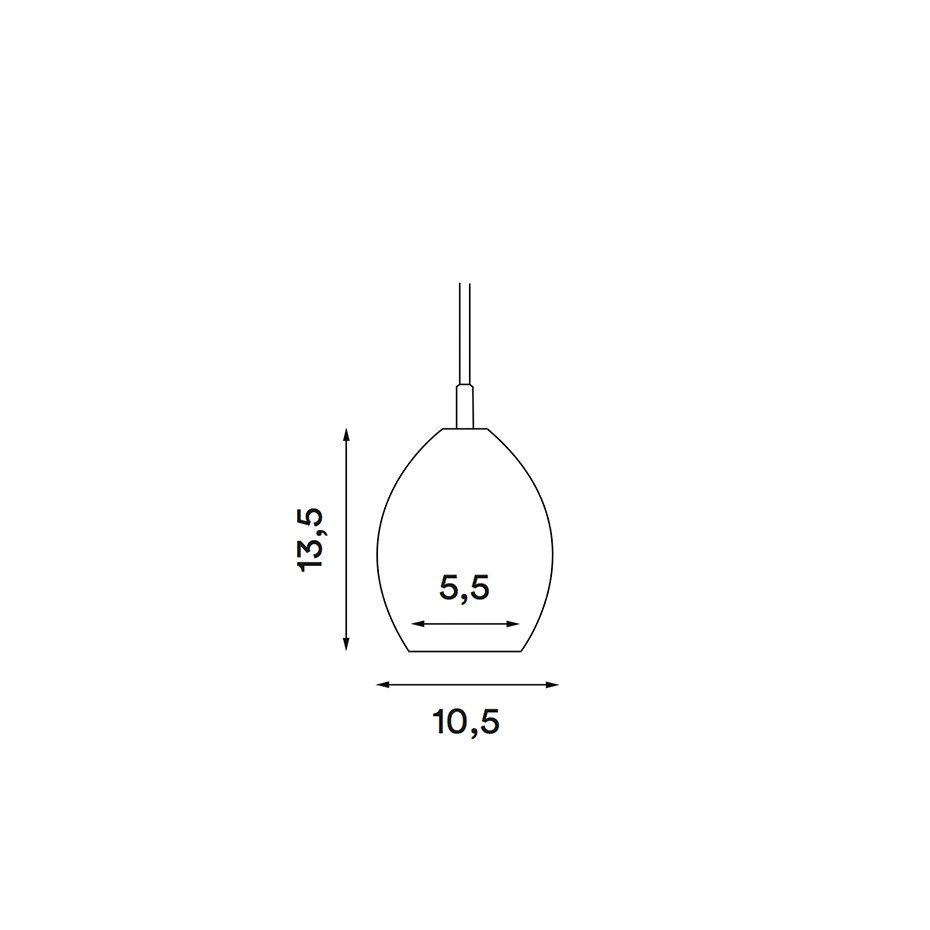 Unika Pendel Small Transparent