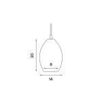 Unika Pendel Large Transparent Unika Pendel Large Transparent