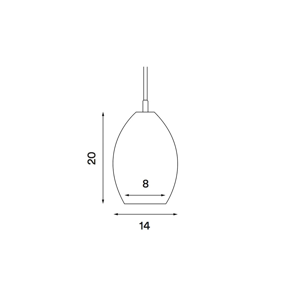 Unika Pendel Large White