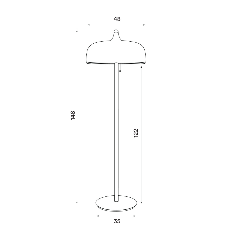 Acorn Golvlampa Black