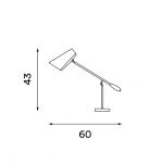 Birdy Bordslampa Black/Steel Birdy Bordslampa Black/Steel