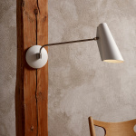 Birdy Swing Vägglampa Black/Steel Birdy Swing Vägglampa Black/Steel