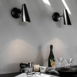 Birdy Vägglampa White/Steel Birdy Vägglampa White/Steel