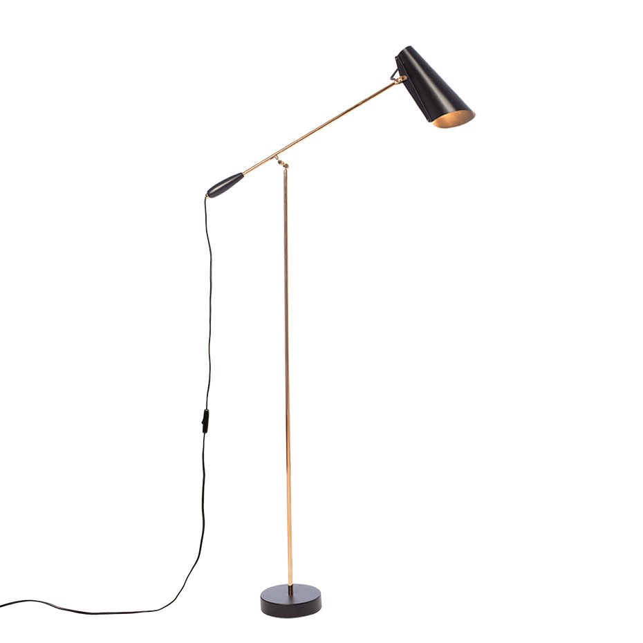 Birdy Golvlampa Black/Brass