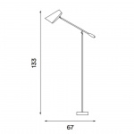 Birdy Golvlampa White/Steel Birdy Golvlampa White/Steel