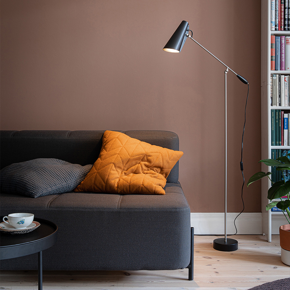 Birdy Golvlampa Grey/Steel