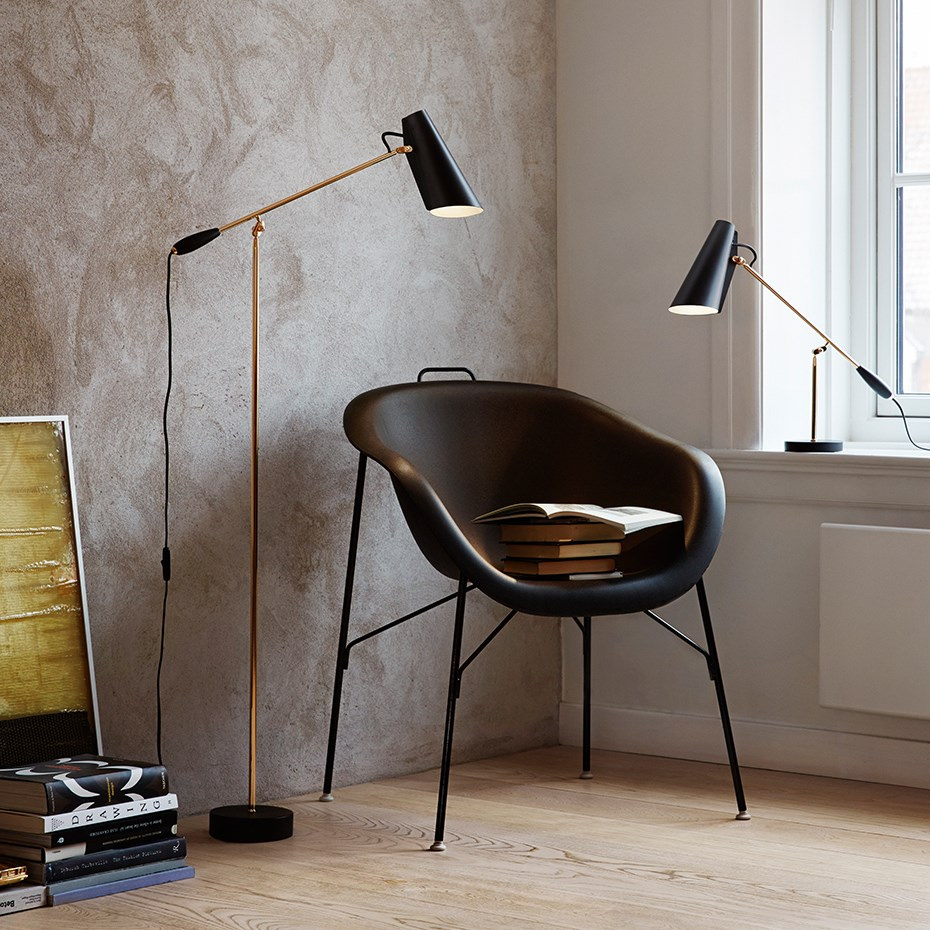 Birdy Golvlampa Black/Steel