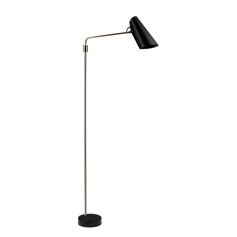 Birdy Swing Golvlampa Black/Brass