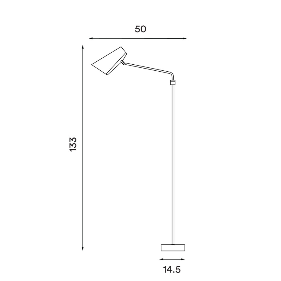 Birdy Swing Golvlampa Black/Black