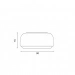 Over Me 30 Taklampa/Vägglampa Dusty Blue Over Me 30 Taklampa/Vägglampa Dusty Blue