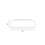 Over Me 40 Taklampa/Vägglampa Dark Grey Over Me 40 Taklampa/Vägglampa Dark Grey