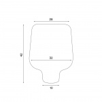 Say My Name Bordslampa Smoked Grey Matt Say My Name Bordslampa Smoked Grey Matt