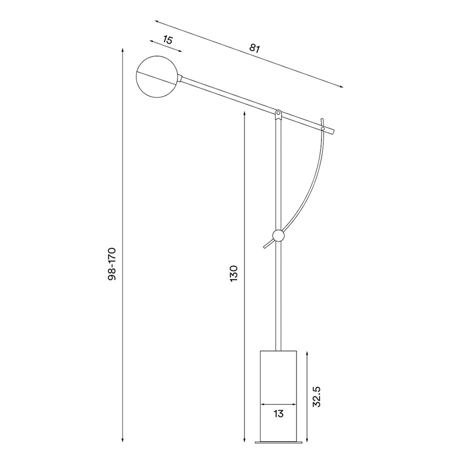 Balancer Golvlampa Black