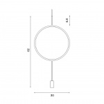 Circle Pendel Dark Grey Circle Pendel Dark Grey