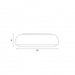 Over Me 50 Taklampa/Vägglampa Dusty Blue Over Me 50 Taklampa/Vägglampa Dusty Blue