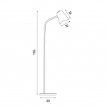 Me Golvlampa White Med Dimmer Me Golvlampa White Med Dimmer