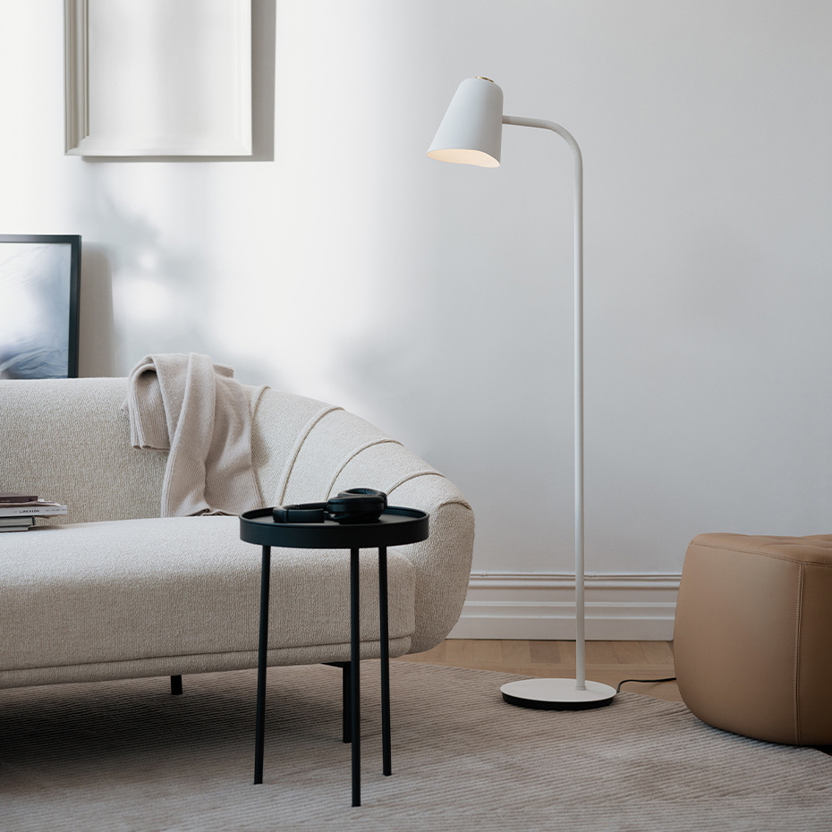 Me Golvlampa Grey Med Dimmer