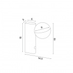 Balancer Mini Vägglampa/Bordslampa Matt Black Balancer Mini Vägglampa/Bordslampa Matt Black