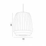 Tradition Pendel Tall Off-White Tradition Pendel Tall Off-White