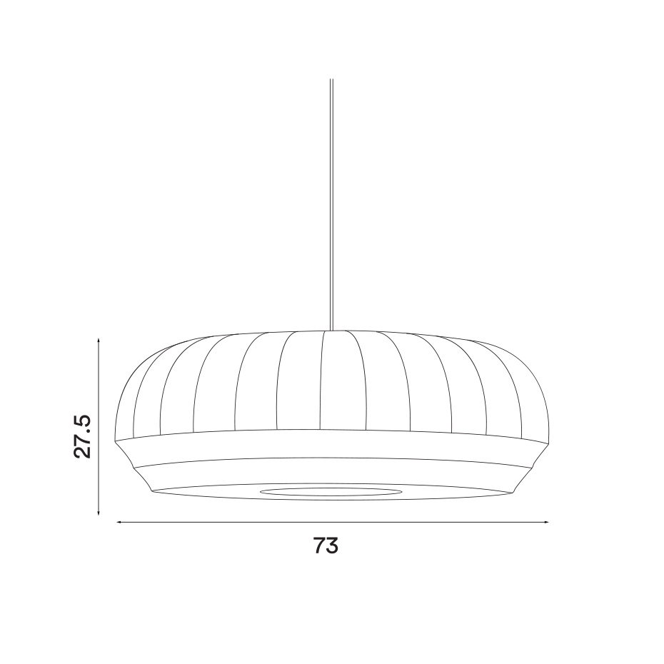 Tradition Pendel Large Oval Off-White