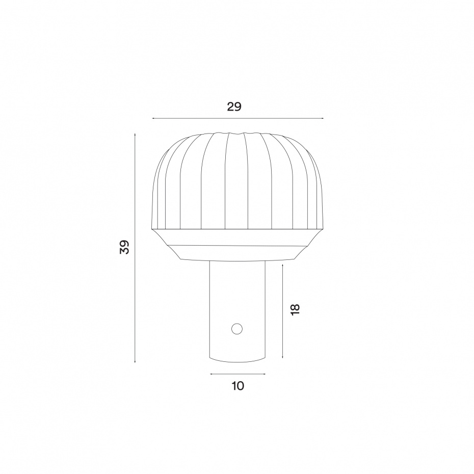 Tradition Bordslampa Off-White/Grey Beige