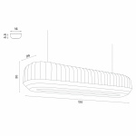 Tradition Pendel Linear 120cm Off-White Tradition Pendel Linear 120cm Off-White