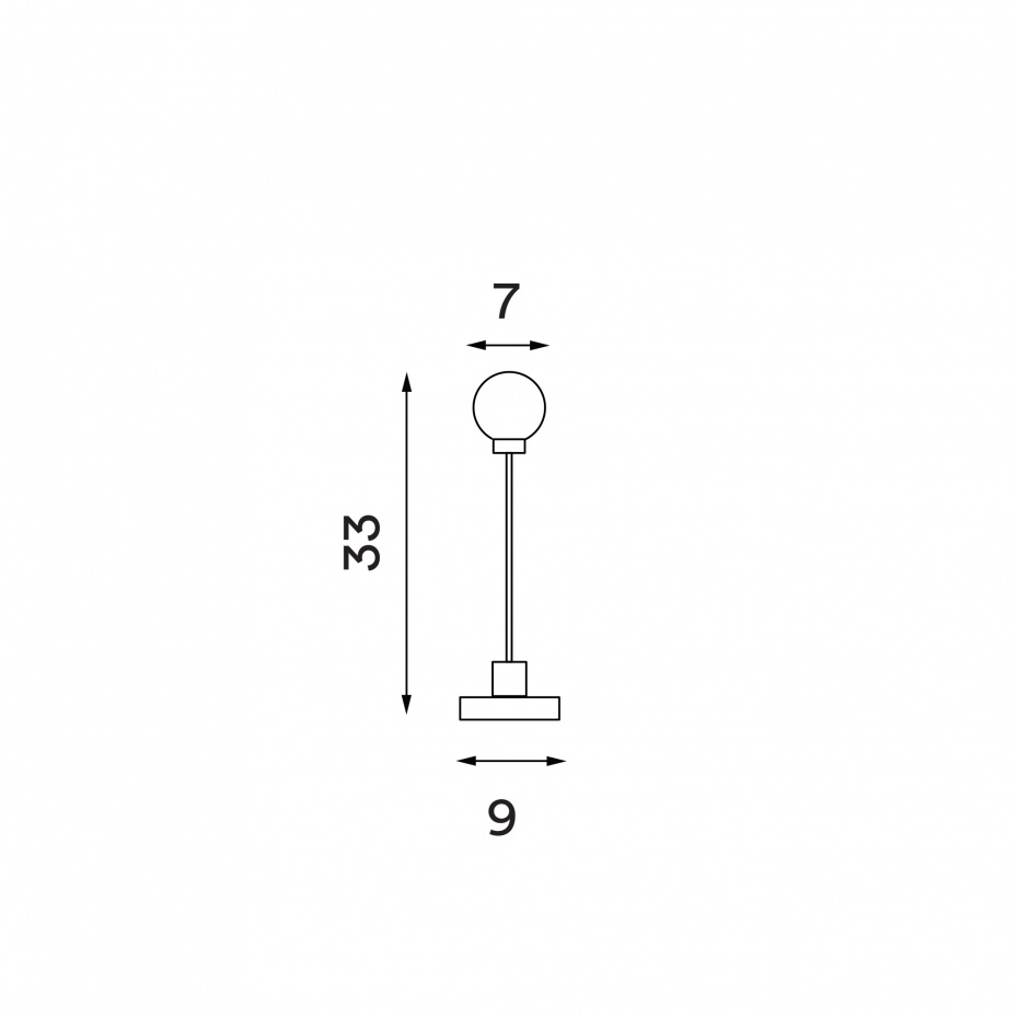 Snowball Portable Bordslampa Brushed Brass