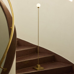 Snowball Portable Golvlampa Brushed Brass Snowball Portable Golvlampa Brushed Brass