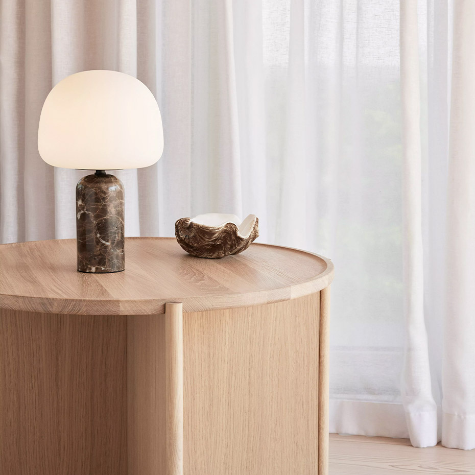 Kin Bordslampa H33cm Brown Marble