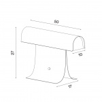 Archive Bordslampa L50cm Black/Steel Archive Bordslampa L50cm Black/Steel