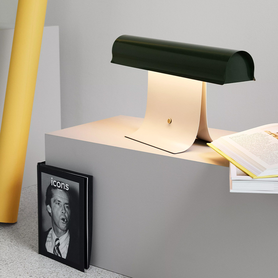 Archive Bordslampa L50cm Dark Green/Light Grey