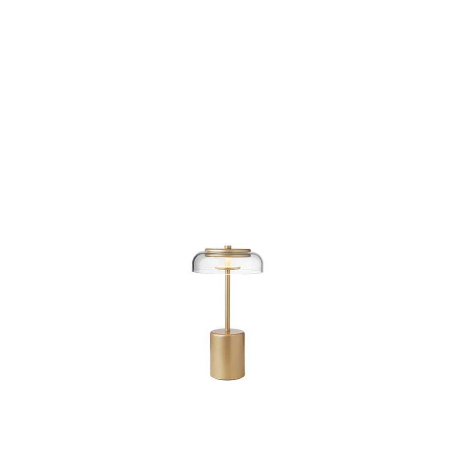 Blossi Bordslampa Mini Portable Nordic Gold/Clear
