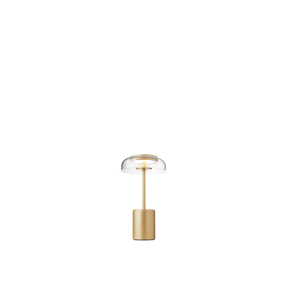 Blossi Bordslampa Mini Portable Nordic Gold/Clear