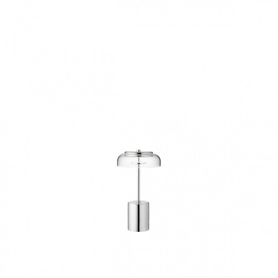 Blossi Bordslampa Mini Portable Chrome/Clear